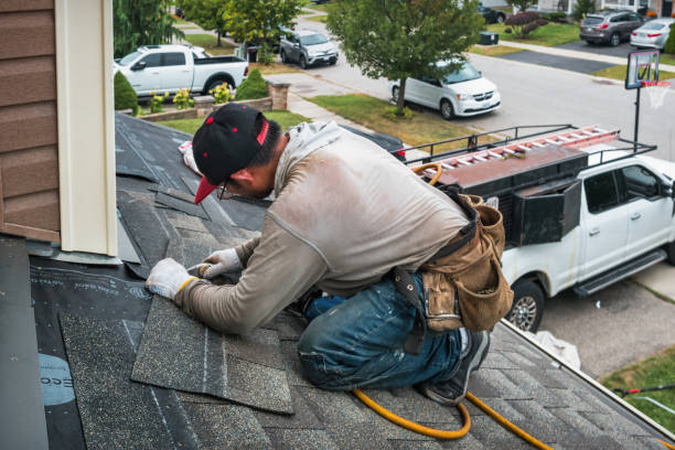 Professional Roofing technician working in East Petersburg, PA